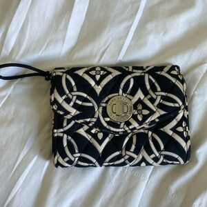 Vera Bradley wallet black and white